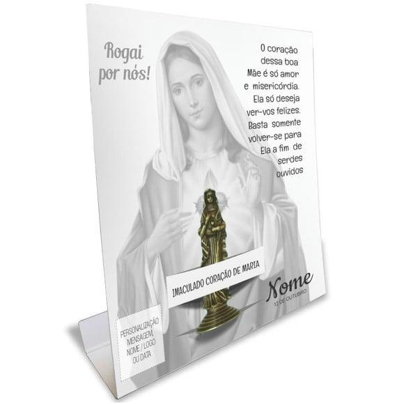 Kit Cartão Altar + Imagem da Imaculado Coração de Maria, M2