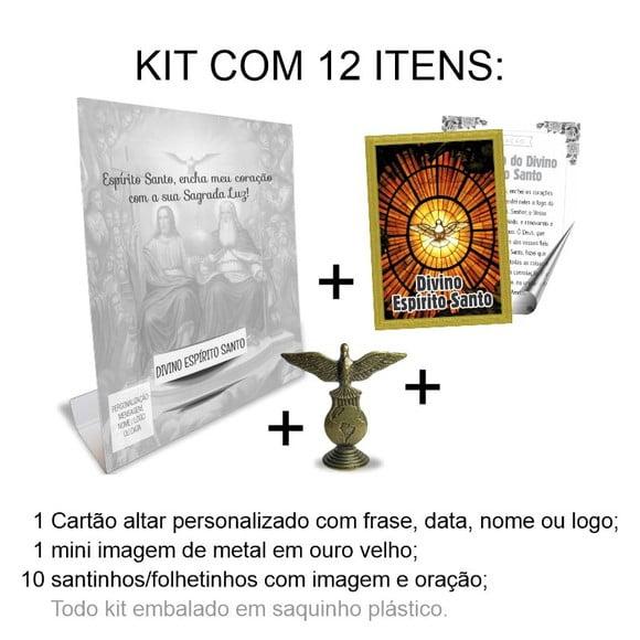 Kit Cartão Altar + Imagem de Divino Espírito Santo, M1