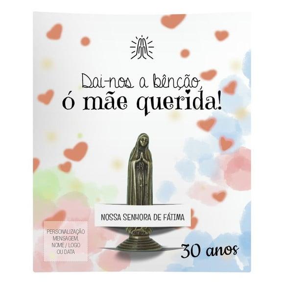 Kit Cartão Altar + Imagem de Nossa Senhora de Fátima, M1