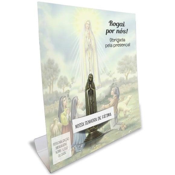 Kit Cartão Altar + Imagem de Nossa Senhora de Fátima, M2