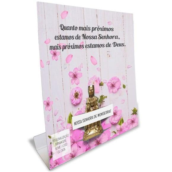 Kit Cartão Altar + Imagem de Nossa Sra. de Monte Serrat, M1