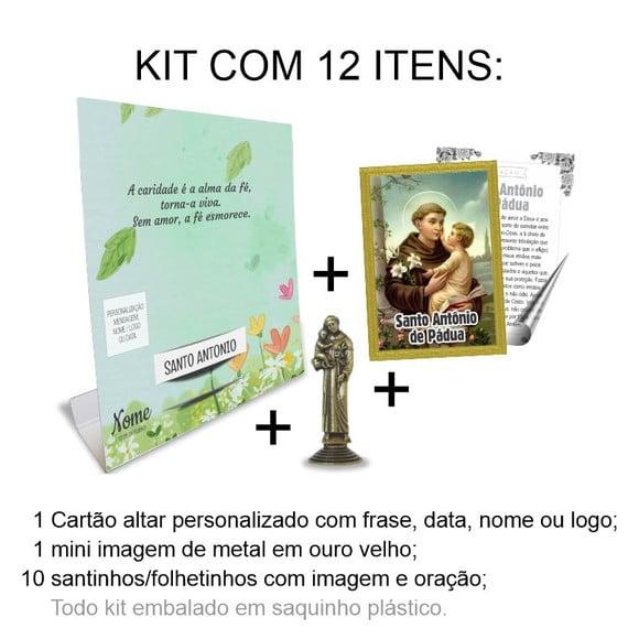 Kit Cartão Altar + Imagem de Santo Antônio, M1