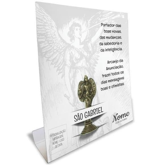 Kit Cartão Altar + Imagem de São Gabriel Arcanjo, M2