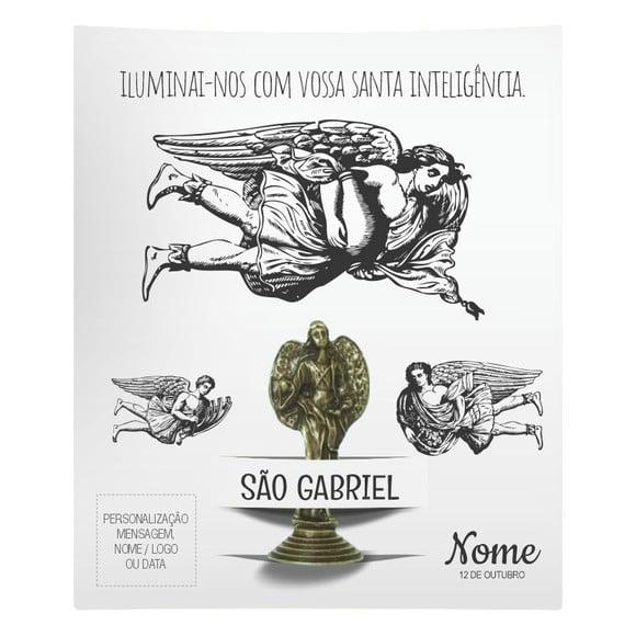 Kit Cartão Altar + Imagem de São Gabriel Arcanjo, M1