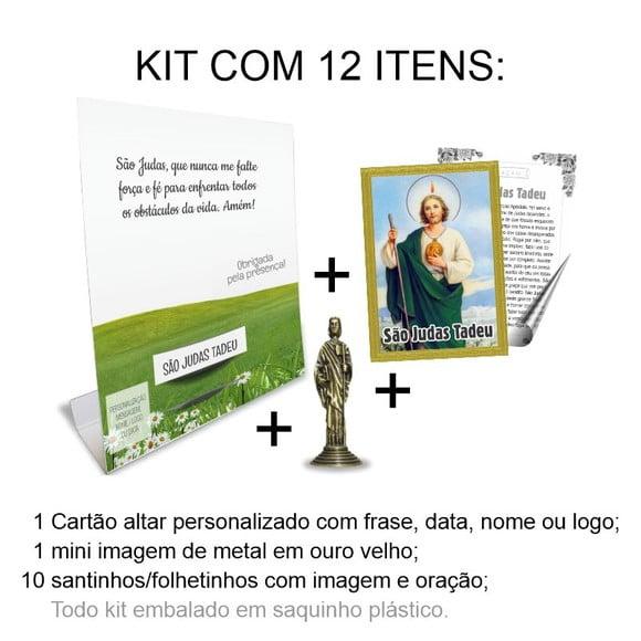 Kit Cartão Altar + Imagem de São Judas Tadeu, M1