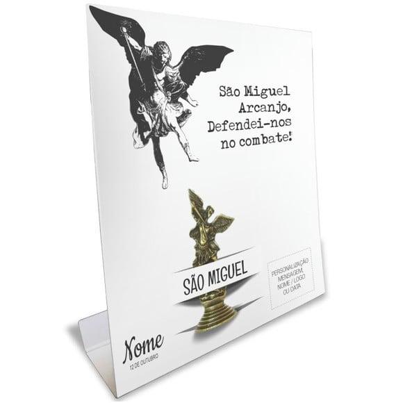 Kit Cartão Altar + Imagem de São Miguel Arcanjo, M1