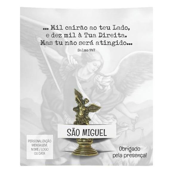 Kit Cartão Altar + Imagem de São Miguel Arcanjo, M2