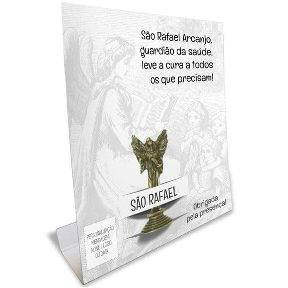 Kit Cartão Altar + Imagem de São Rafael Arcanjo, M1