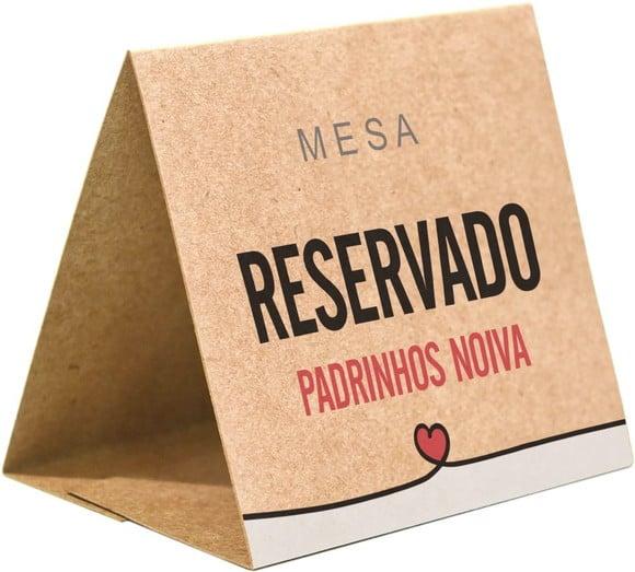 Prisma / Marcador de mesa personalizado