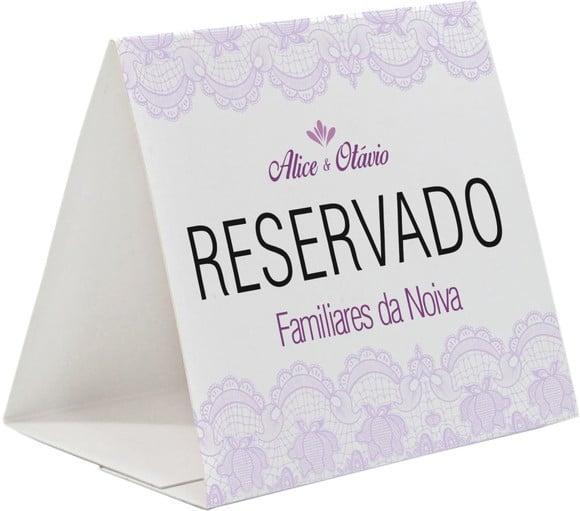 Prisma / Marcador de mesa personalizado
