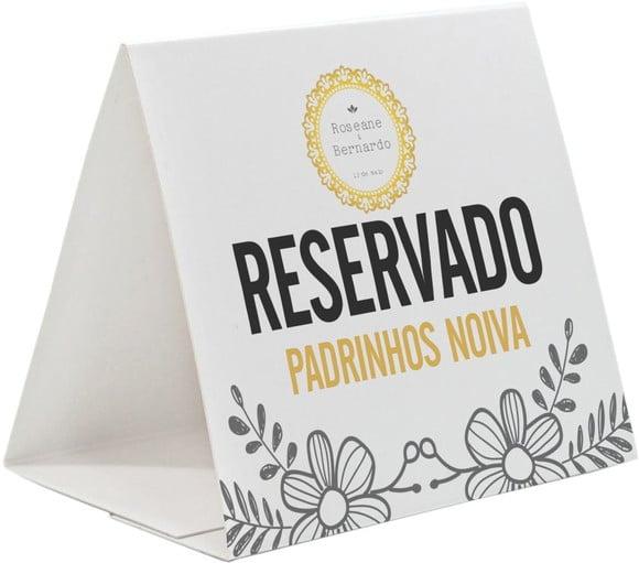 Prisma / Marcador de mesa personalizado