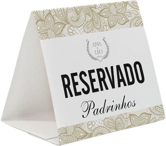 Prisma / Marcador de mesa personalizado