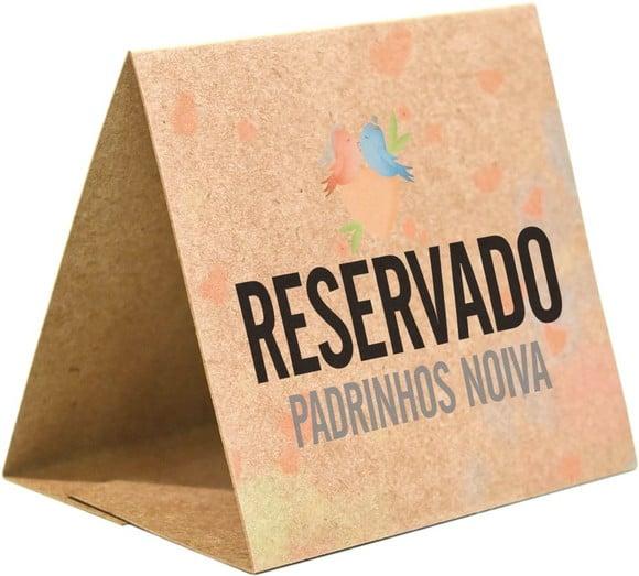 Prisma / Marcador de mesa personalizado