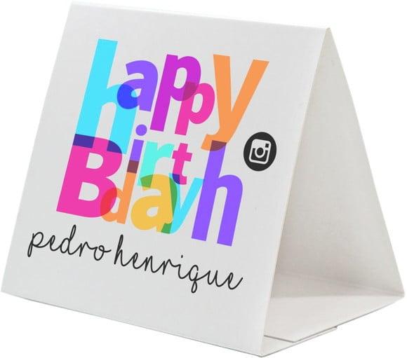 Prisma / Marcador de mesa personalizado festas
