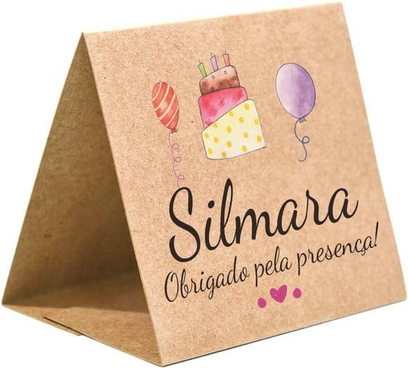 Prisma / Marcador de mesa personalizado festas