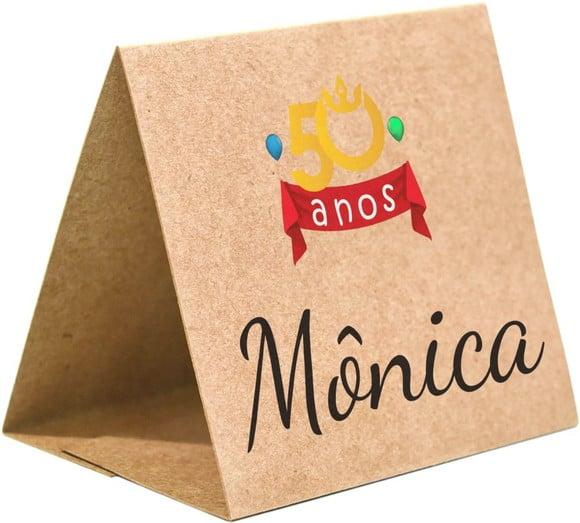 Prisma / Marcador de mesa personalizado festas