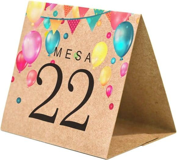 Prisma / Marcador de mesa personalizado festas