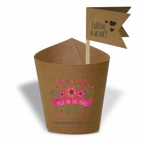 Rótulo Mini Suculenta Dia das Mães, Personalizado. Mod.08