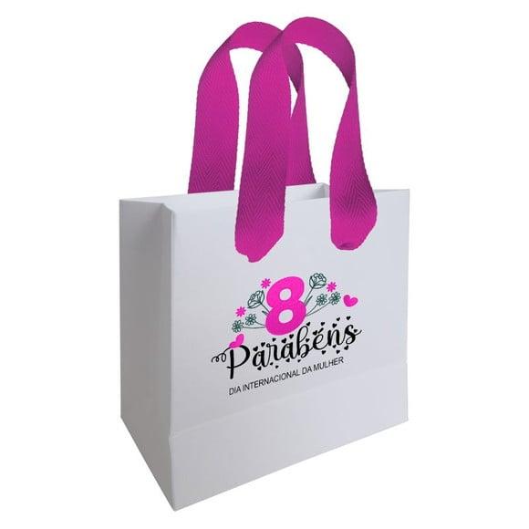 Sacolinha com Alça, Dia das Mulheres, Personalizada. Mod.04