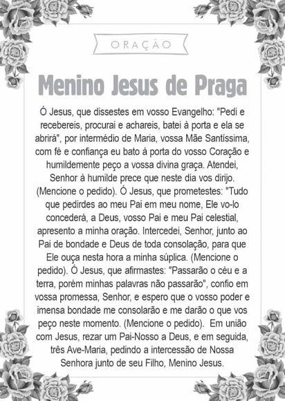 Santinho Menino Jesus de Praga. Pcte c/ 250 Unids