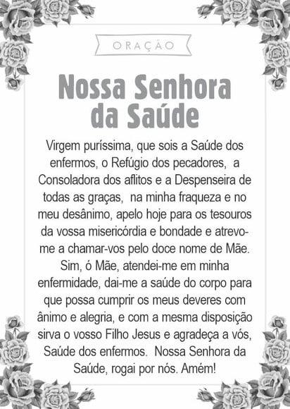 Santinho Nossa Senhora da Saúde. Pcte c/ 250 Unids