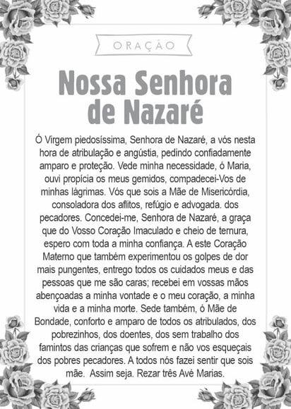 Santinho Nossa Senhora de Nazaré. Pcte c/ 250 Unids