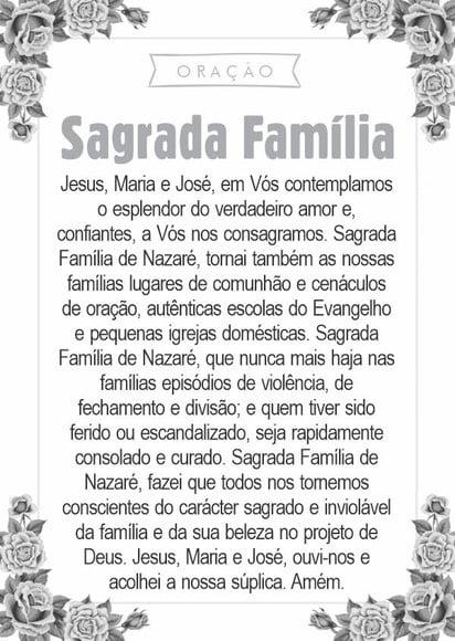 Santinho Sagrada Família. Pcte c/ 250 Unids