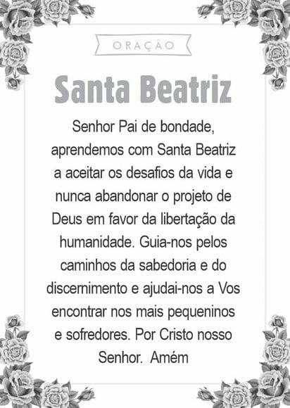 Santinho Santa Beatriz. Pcte c/ 250 Unids