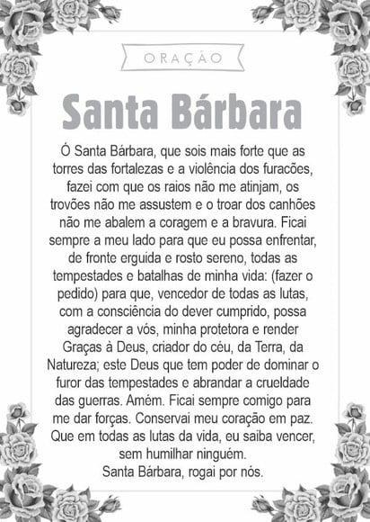 Santinho Santa Bárbara. Pcte c/ 250 Unids