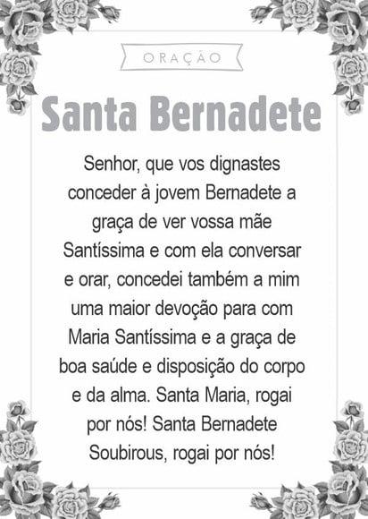 Santinho Santa Bernadete. Pcte c/ 250 Unids