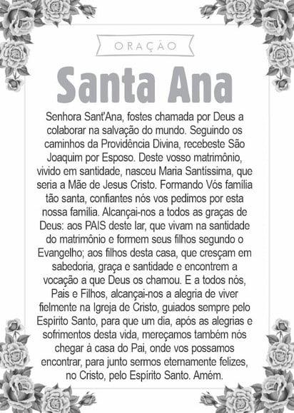 Santinho Santa Ana. Pcte c/ 250 Unids