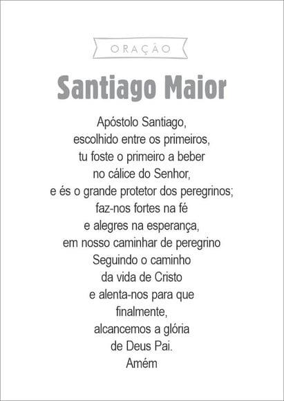 Santinho Santiago Maior. Mod1. Pcte c/ 250 Unids