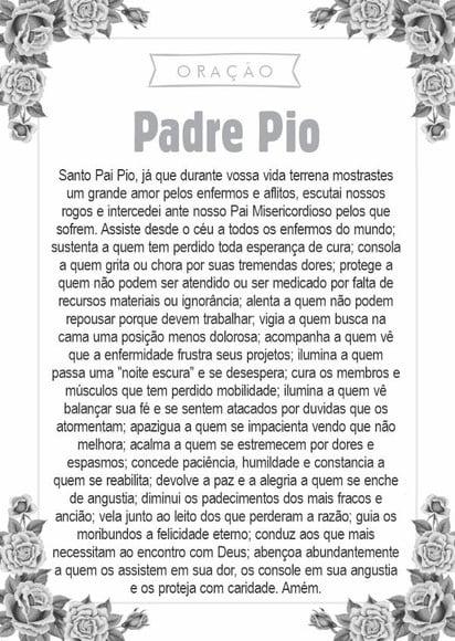 Santinho Santo Padre Pio. Pcte c/ 250 Unids