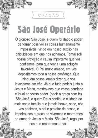 Santinho São José Operário. Pcte c/ 250 Unids