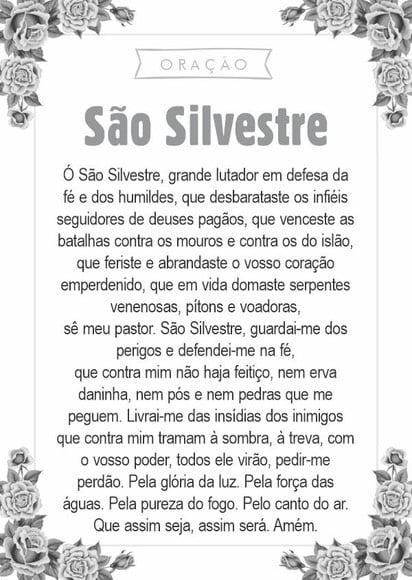 Santinho São Silvestre. Pcte c/ 250 Unids