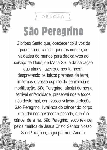 Santinho São Peregrino. Pcte c/ 250 Unids