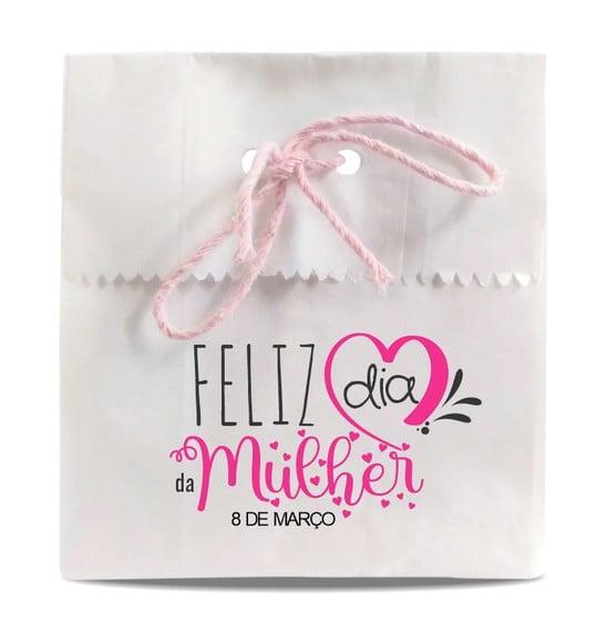 Saquinho de Papel Dia da Mulher, Person, Furo/cordão. Mod2