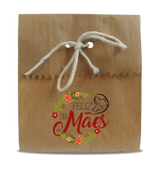 Saquinho de Papel Dia das Mães, Person, Furo/cordão. Mod10