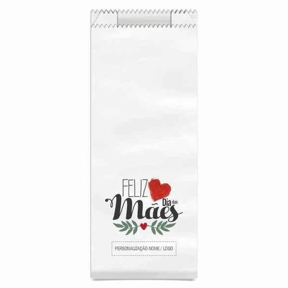 Saquinho de Papel Dia das Mães, Personalizado. Mod.06.