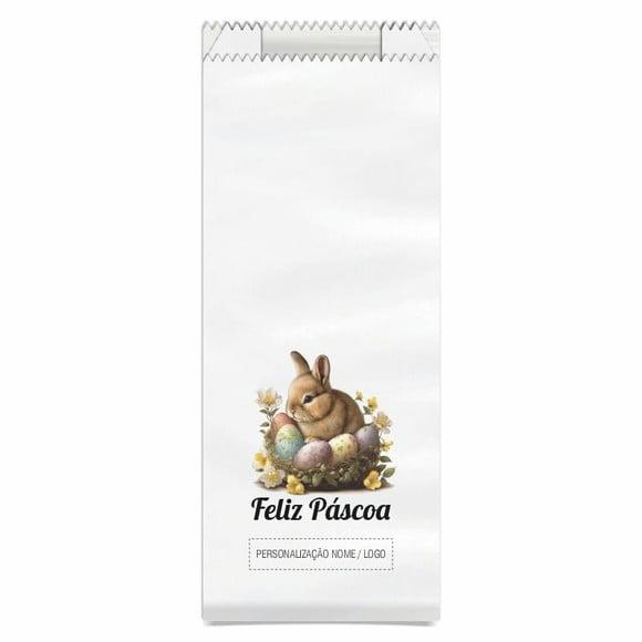 Saquinho de Papel Páscoa, Personalizado. Mod.04.