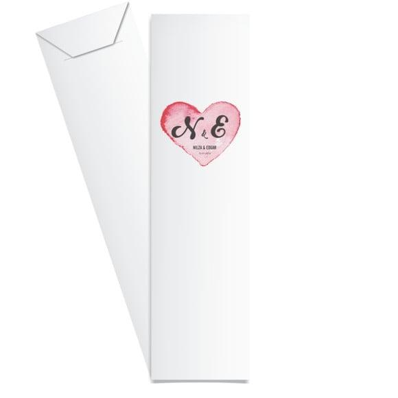 SAQUINHO DE PAPEL PORTA TALHERES PERSONALIZADO CASAMENTO M05