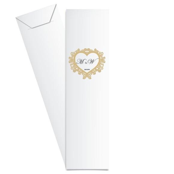 SAQUINHO DE PAPEL PORTA TALHERES PERSONALIZADO CASAMENTO M11