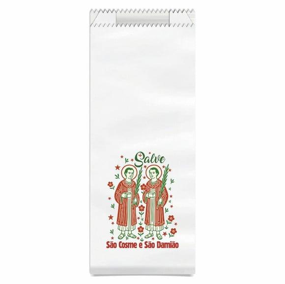 Saquinho de Papel São Cosme e São Damião + Brinde. c/ 400un