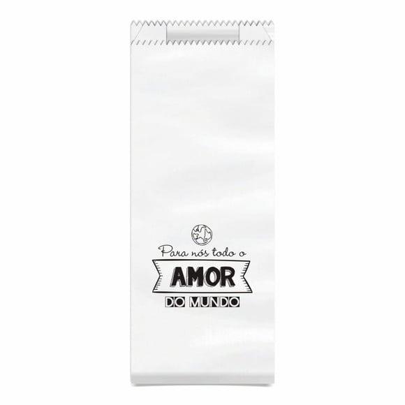 SAQUINHO KRAFT SIMPLES PERSONALIZADO - AMOR DO MUNDO...7
