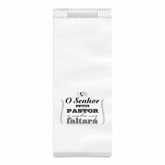 Saquinho Kraft Simples Personalizado - o Senhor É Meu Pastor
