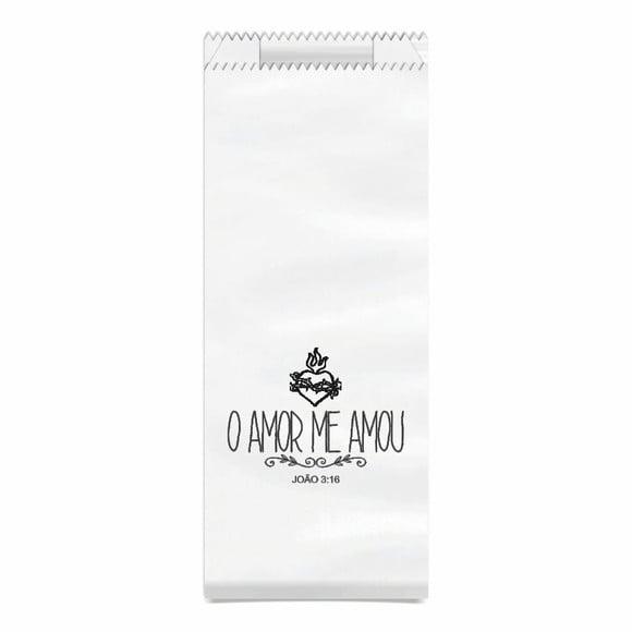 Saquinho Kraft Simples Personalizado - o Amor Me Amou