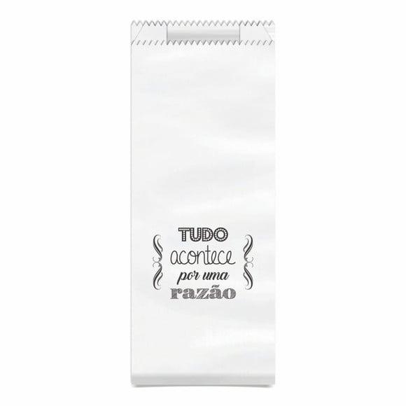 SAQUINHO KRAFT SIMPLES PERSONALIZADO - TUDO ACONTECE...