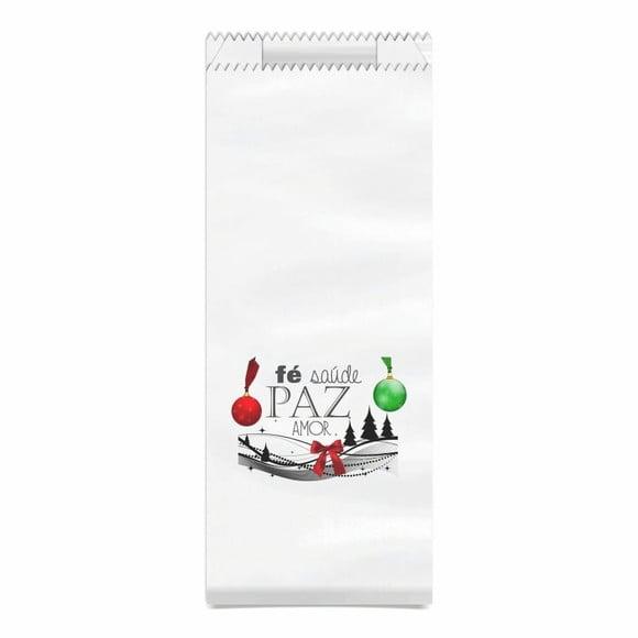Saquinho Kraft Simples Personalizado Natal / Ano Novo