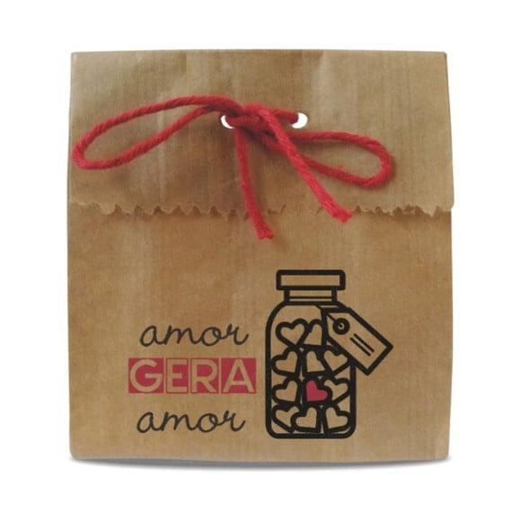 SAQUINHO PAPEL PERSONALIZADO - AMOR GERA AMOR