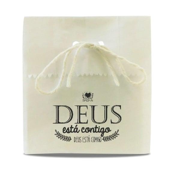 SAQUINHO PAPEL PERSONALIZADO - DEUS ESTÁ CONTIGO